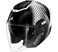 Shark RS Jet Stride Jet Helmet, black-white, size XS for Men
