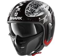 Shark S-Drak 2 Tripp In Jet Helmet, black-white, size XS for Men