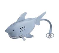 Shark Shape Coin Purse - Portable Zipper Purse Keyring | Shark Wallet | for Boys Girls to Store Small Items and , azure, refer to the description, refer to description