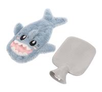 Shark Shaped 1000ml Plush Pvc Hot Water Bottle for Relief