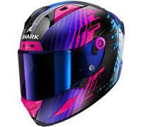 Shark Aeron Edgy Carbon Helmet, carbon-blue-purple, size XS for Men