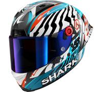 Full Face Helmet Shark AERON GP FIM RACING #2 SPEED-FANCY Carbon White Blue