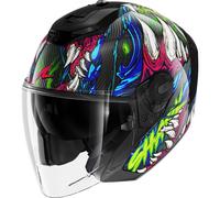 SHARK SHARK - Helmet RS Jet Shaytan Black / Green / Violet XL