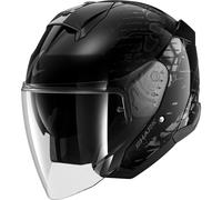 Shark Skwal Jet Reptaia Ece Open Face Helmet Black XL