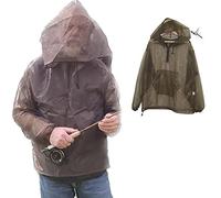 Shark Shooter D Mosquito Jacket Suit for Outdoor Protection No-See-Ums Mesh for Men & Women (11E-MJ001) Brown (11E-MJ001)