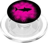 Shark silhouette Marine Biologists and Aquarists PopSockets PopGrip for MagSafe