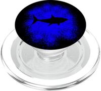 Shark silhouette Marine Biologists and Aquarists PopSockets PopGrip for MagSafe