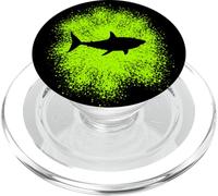 Shark silhouette Marine Biologists and Aquarists PopSockets PopGrip for MagSafe