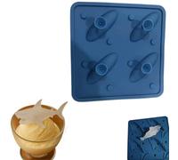 Shark Silicone Ice Mold,S-Hark Ice Cube Tray Ice Molds,Novelty DIY Shark Chocolate Fondant Cookie Mold,FunFun Ice Molds Easy Release for Whiskey, Cocktails,Juice,Coffee