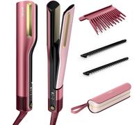 Shark SilkiPro Straight Hair Straightener + Dryer in One Tool - Rose Petal