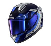 SHARK SHARK - Helmet Skwal i3 Rhad Blue / Chrom / Silver XS