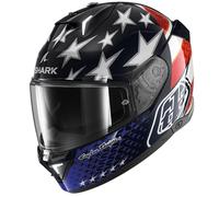 Shark Skwal I3 Full Face Helmet US Flag BRW - Black / Red / White