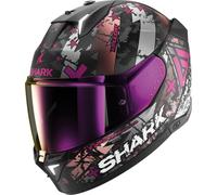 Full Face Helmet Shark SKWAL i3 HELLCAT Mat Black Chrom Purple