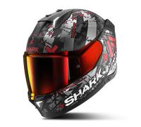 Full Face Helmet Shark SKWAL i3 HELLCAT Mat Black Chrom Red