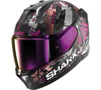 SHARK Full Face Helmet SKWAL i3 HELLCAT Mat Black Chrome Purple M