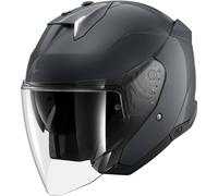 Shark Skwal i3 Jet Blank Jet Helmet, black-grey, size M for Men