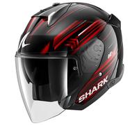 Jet Helmet Shark SKWAL i3 JET LIGHT-BLUR Black Red White