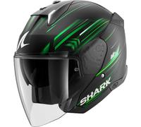 Jet Helmet Shark SKWAL i3 JET LIGHT-BLUR Mat Black Green White