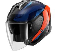 Shark Skwal i3 Mekarium Jet Helmet, blue/black/orange, size M (57/58)