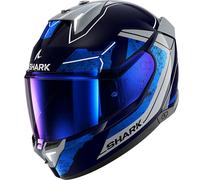Shark Skwal I3 Rhad Automatic Lights Full Face Helmet Blue XL