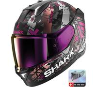Shark Skwal i3 Hellcat, full face helmet S Matt Black/Silver/Purple