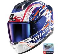 Full Face Helmet Shark SKWAL I3 REPLICA ZARCO GP DE FCE White Violet Blue