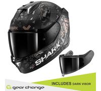 Shark Skwal i3 Hellcat Helmet, black-grey, size 2XL for Men