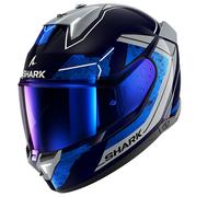 SHARK SHARK - Helmet Skwal i3 Rhad Blue / Chrom / Silver M