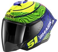 SHARK SHARK - Helmet Skwal Jet Cup Replica Granado Mat Blue / Green / Yellow S