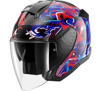 Shark Skwal Jet Pranz Jet Helmet, black/white/blue/red, size S (55/56)