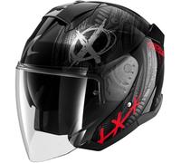 Shark Skwal Jet Shiever, open face helmet XL Black/Grey/Red