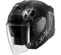 Shark Skwal Jet Shiever, open face helmet M Matt Black/Grey