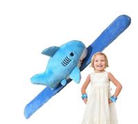 Shark Slap Bracelet Plush Shark Soft Skin-Friendly Fun Cute Bands | Shark Band Stuffed Animals Slap Toy for Kids Birthday Party Favors Classroom Prizes Goodie Bag Fillers Treasure Box Toys