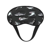 Shark Sleep Mask for Side Sleeper, Eye Mask Sleeping for Women Men,for Sleeping with Elastic Band