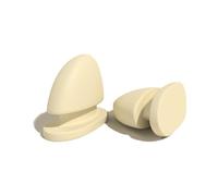 Shark Slides Fins,One Pair DIY Cloud Slides Replacement Top Fins Accessories (Beige, Adult, Women, One Size, Alpha, UK Footwear Size System, Medium)