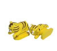 Shark Slides Fins,One Pair DIY Cloud Slides Replacement Top Fins Accessories (Tiger, Adult, Women, One Size, Alpha, UK Footwear Size System, Medium)