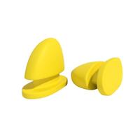 Shark Slides Fins,One Pair DIY Cloud Slides Replacement Top Fins Accessories (Yellow, Adult, Women, One Size, Alpha, UK Footwear Size System, Medium)