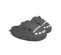 Shark Slides for Adults and Child,Waterproof Unisex Winter Warm Plush Comfy Non-Slip Shark Slippers (Black, Adult, Adult, Women, 4, Numeric Range, UK Footwear Size System, 5, Medium)