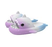 Shark Slides for Women Men, Cloud Shark Slides, Non-Slip Open Toe Shark Slippers, Open Toe Sandals (Starry purple-C, Adult, Women, 3, Numeric Range, UK Footwear Size System, 3.5, Medium)