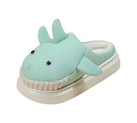 Shark Slippers Cartoon Head Warm Non Slip Fuzzy Autumn Winter Home