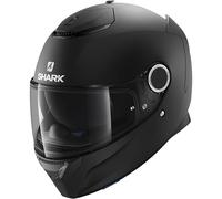 Shark Spartan 1.2 Blank Motorcycle Motorbike Helmet - Matt Black