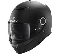 Shark Spartan 1.2 Blank Motorcycle Motorbike Helmet - Matt Black