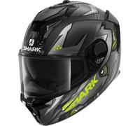 Shark Spartan GT Carbon Urikan Mat Helmet, carbon-yellow, size 2XL for Men