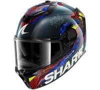 Shark Spartan GT Pro Carbon Motorcycle Helmet - Speed-Vibe Carbon / Blue / Red