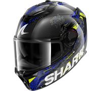 Shark Spartan GT Pro Carbon Speed-Vib, full face helmet S Black/Dark Grey/Blue/Yellow