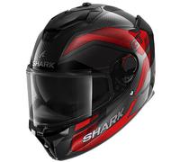 Shark Spartan GT Pro Ritmo Carbon Helmet, black-grey-red, size S for Men
