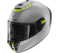 Shark Spartan RS Motorcycle Motorbike Helmet - Blank Matt Silver / Yellow