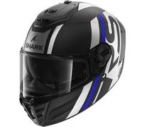 Shark Spartan RS Carbon Motorcycle Motorbike Helmet Matt Blue Silver