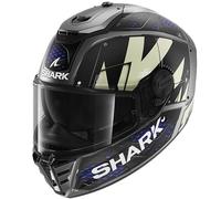 Shark Spartan RS Motorcycle Motorbike Helmet Stingrey Matt Anthracite / Blue