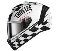 Full Face Helmet Shark SPARTAN RS FIBRE RACESHOP White Black Red